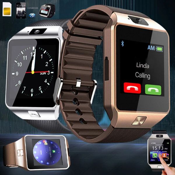 Relógios 2G SIM CART MEN MEN Smart Watch Card TF Touch Full Touch Phone Watch Bluetooth Câmera MP3 Player para Xiaomi Samsung Smartwatch Men Reloj