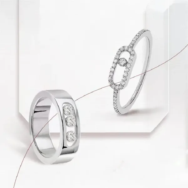 Anelli di marca di lusso S925 Sterling Silver Fashi