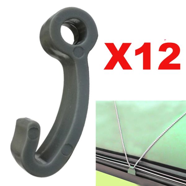 Accessori 12 pezzi di plastica Fissare Fissing Gancing Clips per la copertura per barca marittima da pesca da pesca grassabile gonfiabile