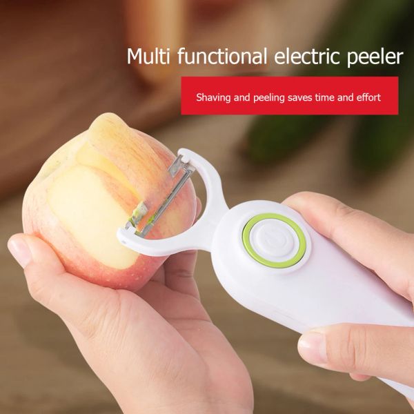 Peelers Electric Peeler с 3 режущими головами кожная скребок портативная скребок USB Перезаряжаемые фруктовые овощи Peeler 1500MA Home Kitchen Tool