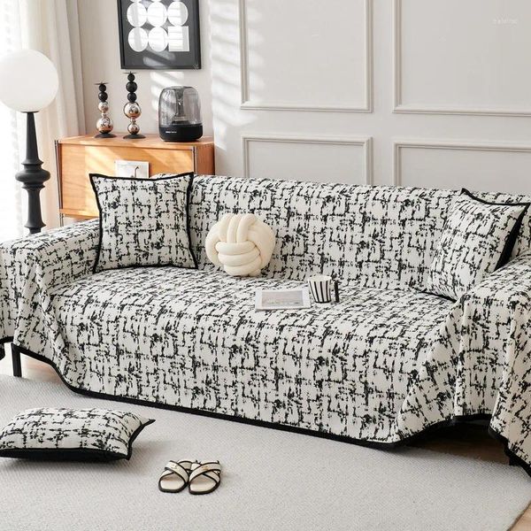 Campa de cadeira Eifloy Luxo Jacquard Sofá Capa Towel Blanket Universal Chenille Soft One Piece Couch Throw Protector Drop