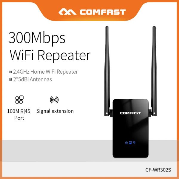 Router Comfast per casa Usa 300 Mbps Wifi Extender Wireless Mini Router Repeater Acceter Point 2.4GHz Amplificatore WiFi CFWR302S