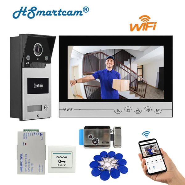 Telecamere Nuovo Sistema di ingresso intercom per la porta del video Tuya WiFi da 9 pollici 1 monito
