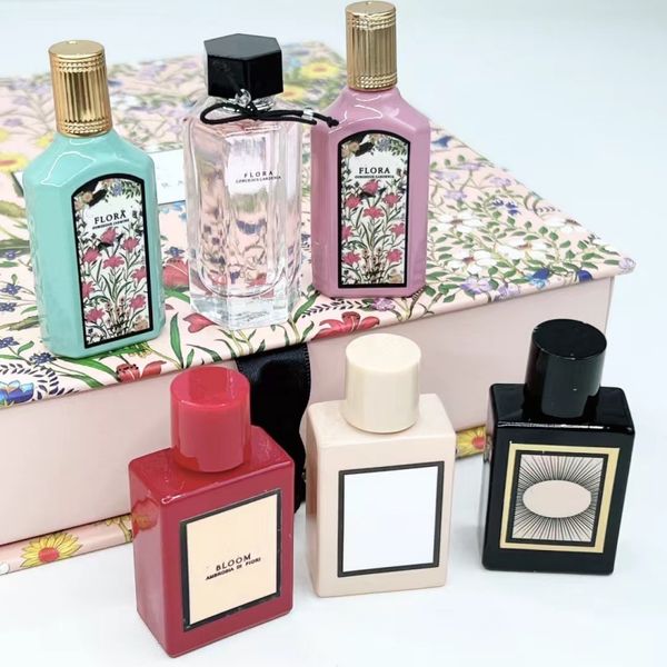 In vendita donne profumi 4pcs 5ml*6 set flora bloom edp edt fragranza intensa per la signora ragazza con buon odore di alta qualità a spruzzo roono box nave gratuita