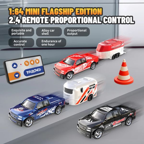 Araba 1:64 Mini RC Araba Çocuk Oyuncak Alaşım Uzaktan Kontrol Araç Modeli Işık Radyokontrollü Offroad Aracı Çocuk Hediye Elektrikli Oyuncak