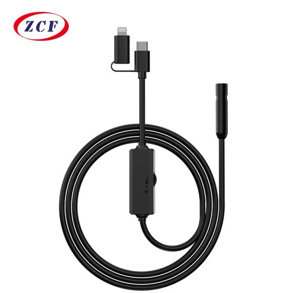 Kameralar Endoskop Kamera Doğrudan Bağlantı İPhone TypeC Android Telefonlar 2in11HD1080P 8mm/5.5mm lens Boru İnceleme Borescope Su geçirmez LED