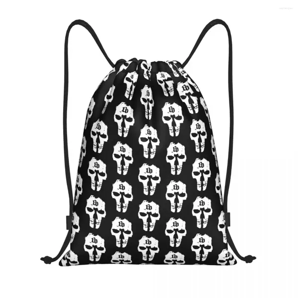 Bolsas de armazenamento alemão Bohse Onkelz Bolsa de cordão de ginástica Menino Menino Meninas de Treinamento de Sackpack Gym Sackpack