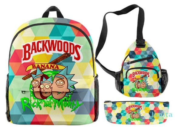 2021 3pcs Backwoods Backpack Cigar Bagna 3D Bagna anti-odor Borse da backwood pacchi di borse a prova di odore 6867048