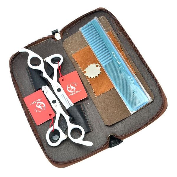 Tesoura de cabelo 5,5 polegadas 6,0 polegadas meisha salão de salão de salão JP440C barbeiro tesouras afiadas com bolsa de cabeleireiro Ha0189 Drop entrega p dhozd