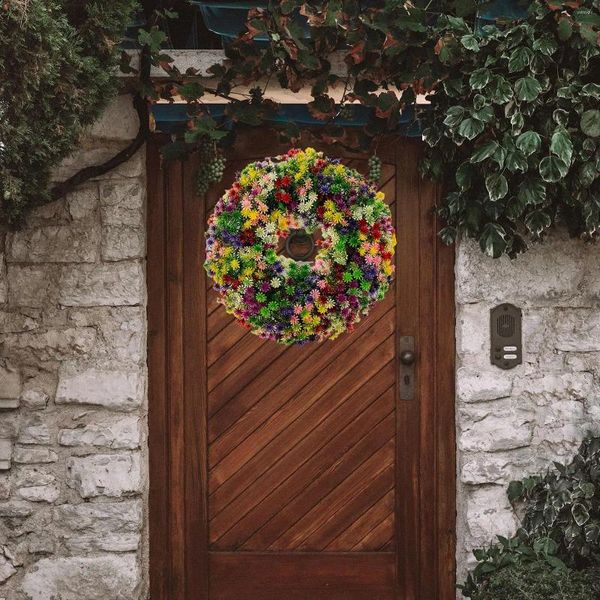 Fiori decorativi ghirlande primaverili per porta d'ingresso ghirlanda estate moda realistica artificiale fiore di matrimoni coltivazione da giardino decorazione