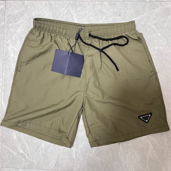 Shorts de grife de gripes de banho masculina feminina praia curta luxo de metal aquático de metal respirável esportes de ioga roupas de verão roupas de verão