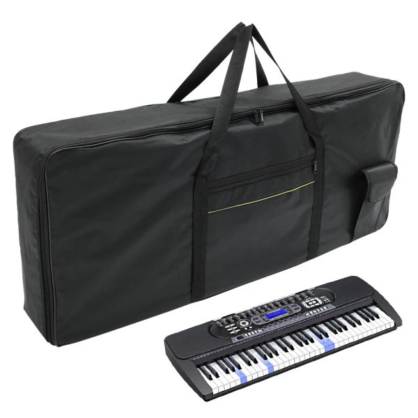 Deckt 61 Tasten Instrumente Keyboard Bag Schutz Oxford Stoff Aufbewahrung Bagthicken Klavier tragbarer wasserdichte elektronische Organbeutel