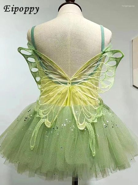 Abbigliamento da palcoscenico per ballare abbigliamento per esercitazioni da donna con filo imbracatura tulle gonna tutu balletto grande costume da prua