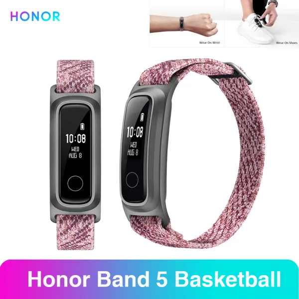 Браслеты Honor Band 5 баскетбольная версия Smart Band 2 и ношение режимов под управлением фитнес -трекера 50 метров водонепроницаемого умного браслета