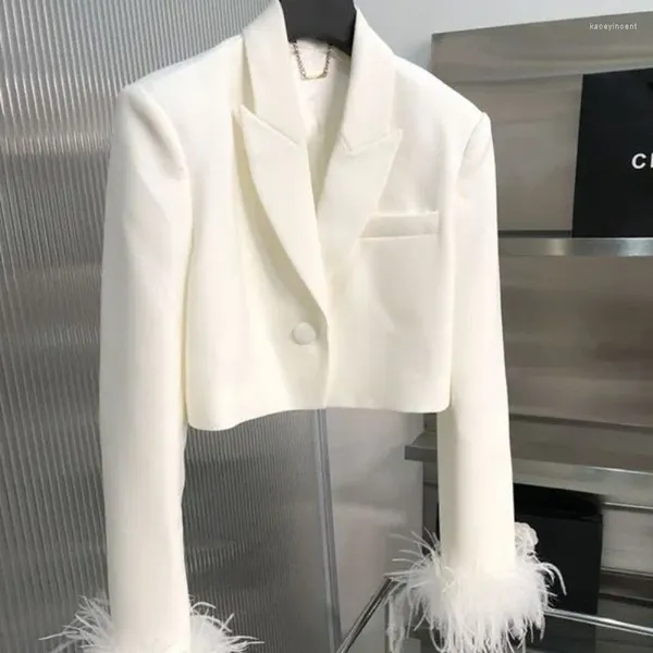 Giacca da top white blazer blazer primavera estate 2024