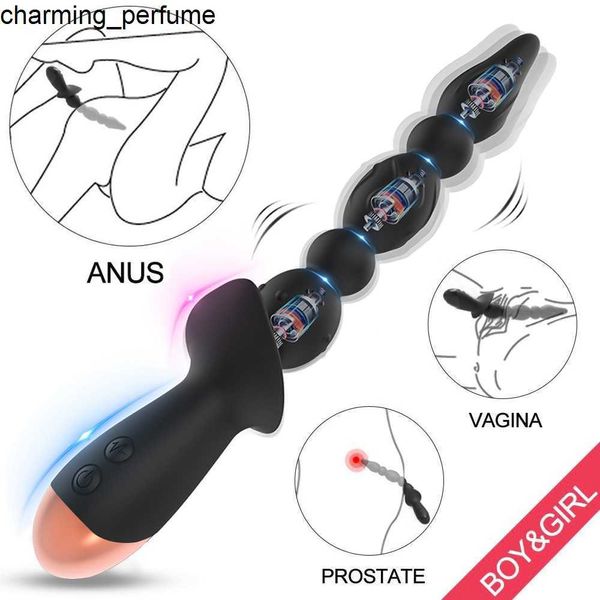 Shock Chargin Magnetic Shock anale Prostato Massager Intelligent Butt Plug femmina masturbatore femmina per la coppia di giocattoli sessuali erotici