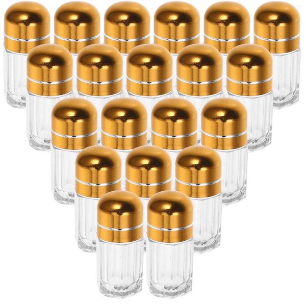 Speicherflaschen 20pcs Pillen Behälter nachfüllbarer Flasche Mini leer