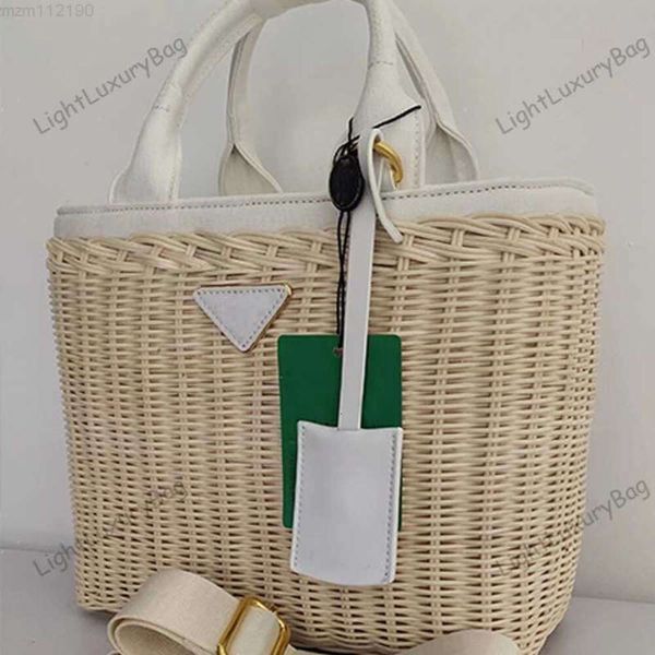 2024 FASIONE AGGIUNMAMENTO AGGIUNTO RATTAN TOTE DONNE DOMANDER DESIGNER WICKER STRADA CROCK CROVE BASSO DI LUGO SIMMA SUSCA BIG PURSE