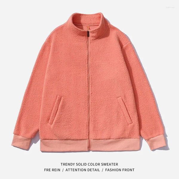 Jackets femininos MRMT 2024 Brand Fleece Warm Casual Stand Stand Collar Zipper Cardigan Wool Jacket Loose Top