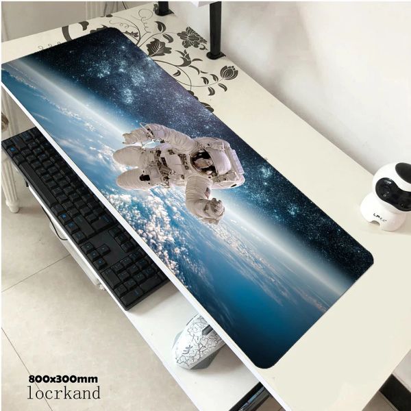 Pads Sci Fi Astronaut Padmouse 900x400x2mm Gaming MousePad Game ESports Mouse Pad Gamer Computer scrivania popolare tappetino non book mousemat PC