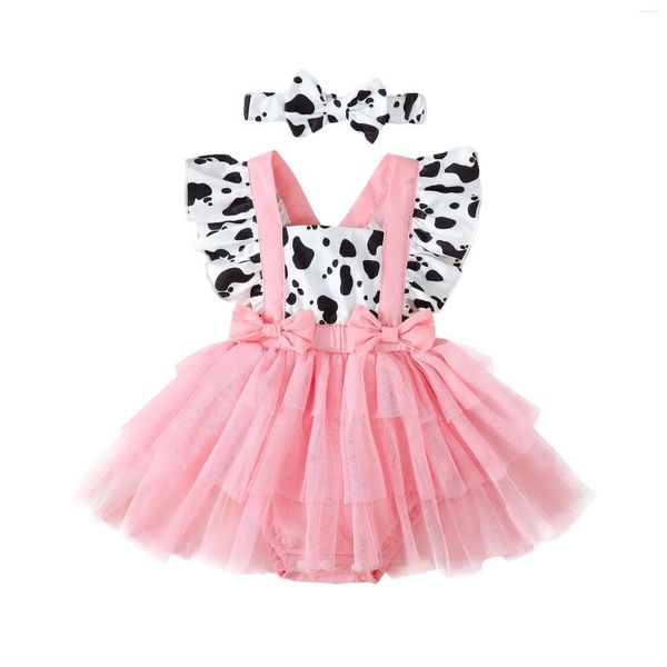 Vestidos de menina 0-24m vendendo macacões de bebê roupas de leopardo manga infantil garotos de picadas de verão roupas de traje de traje de verão