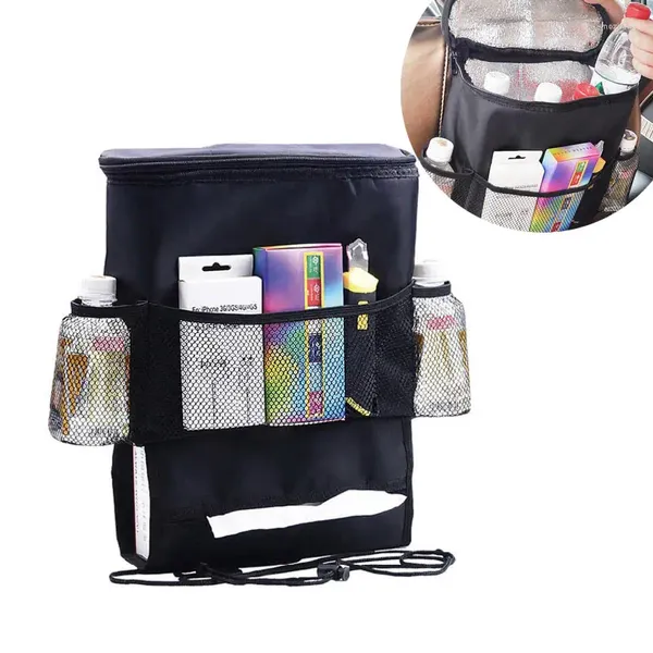 Aufbewahrungstaschen Auto Milch Brust Sitzbeutel Organizer Kühler Cool Wrap Flasche Isolierte Getränkehalter mit Netztaschen