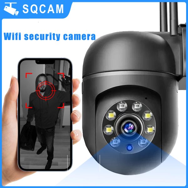 Telecamere SQCAM 1080p WiFi Sopravvissuto fotocamera per la protezione della sicurezza WiFi per la protezione automatica di protezione automatica