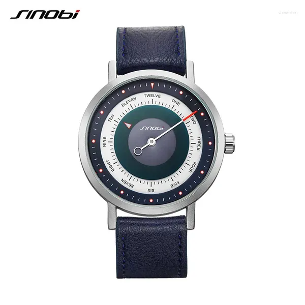 Нарученные часы Sinobi Fashion's Men's Creative Sports Watches Мужские часы повседневные военные военные водонепроницаемые кварцевые каплы