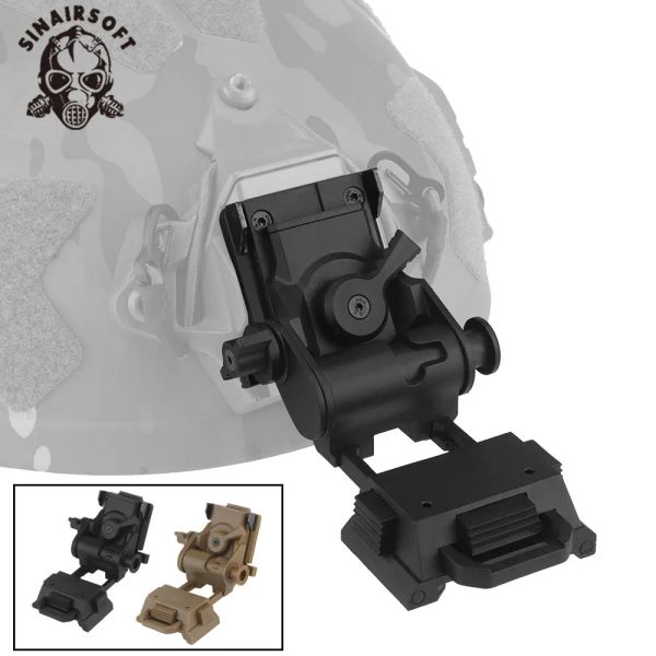 Caschi L4G24 NVG Montaggio del casco tattico per PVS15 PVS18 GPNVG18 Visione notturna Goggle Mounting Hunting militare Accessori del casco soft