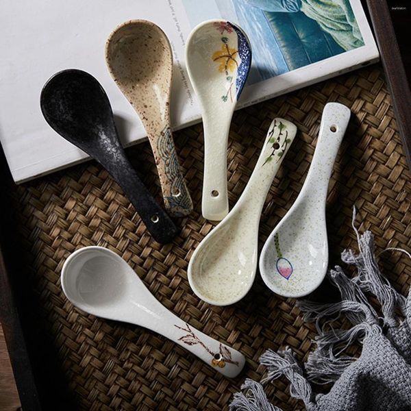 Spoons 1pc Soup Ceramics Table Tavo