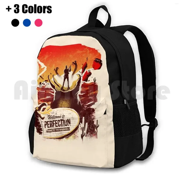 Backpack Graboids Outdoor Wanderung wasserdichte Camping Reise Graboid Tremors Filmfilme Burt Gummers