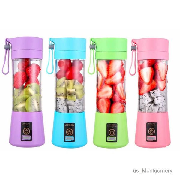 Juicadores Liquidificador de Smoothie de Juicro de quatro frigidões Copo mini portátil liquidificadores usb liquidificadores sem fio Pressione Juicers carregando mão segurada espremedor