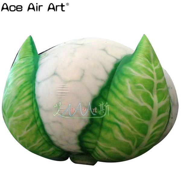 Gigante personalizado por atacado vegetais infláveis simulados Oxford Material inflado com couve -flor para publicidade/promoção