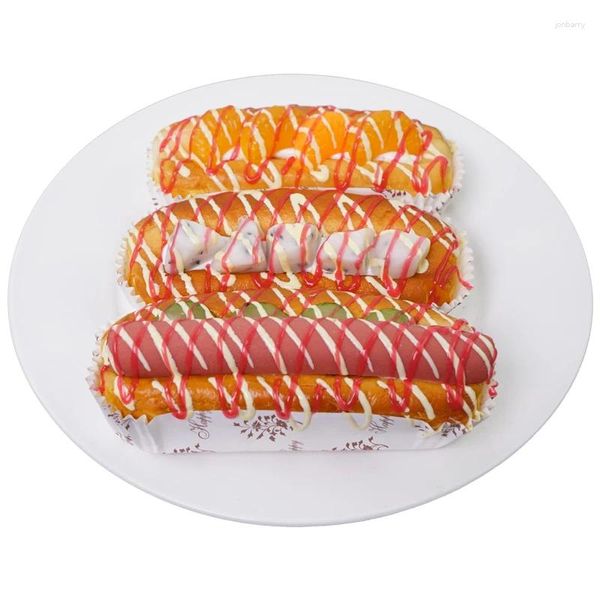 Декоративные цветы симуляция сэндвич с собаками модель гурманов хлеб мягкий ароматный декора