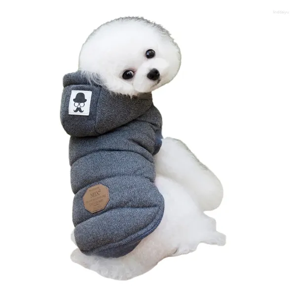 Abbigliamento per cani per cappotto antivento salva per cappotto caldo vestito da pet outfit coglione con cappuccio cucciolo per piccoli cani mediocri