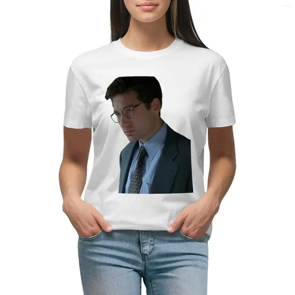 Kadın Polos Mulder-X-Files T-Shirt Komik Hippi Giysileri Hayvan Baskı Gömlek Kızlar İçin T-Shirts Kadınlar Gevşek Uyum