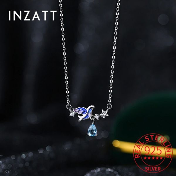 Ожерелья Inzatt Real 925 серебряная серебряная эмале