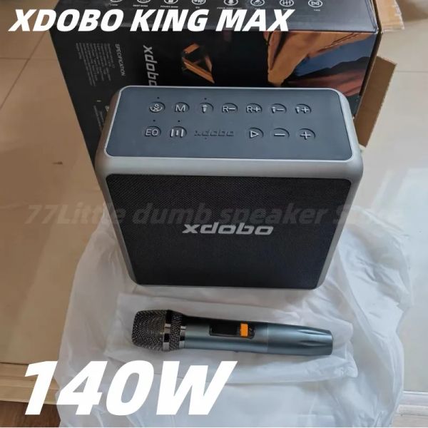 Hoparlörler Xdobo King Max 140W Hoparlör Süper Güçlü Açık Mekan Taşınabilir Ağır Bas TWS Kablosuz Ses Sütunu BluetoothCompatibe Hoparlör