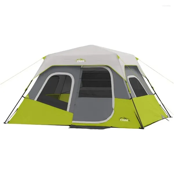 Tendas e abrigos 6 Percebida de cabine instantânea portátil grande Up Easy 60 Second Camp Setup para acampamento em família ao ar livre