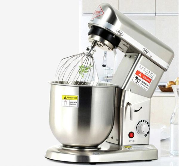 Misturadores 5L/7L/10L Electric Stand misturador de aço inoxidável misturador doméstico de alimentos comerciais liquidificadores de creme de creme para o batedor de ovos fabricante de pão