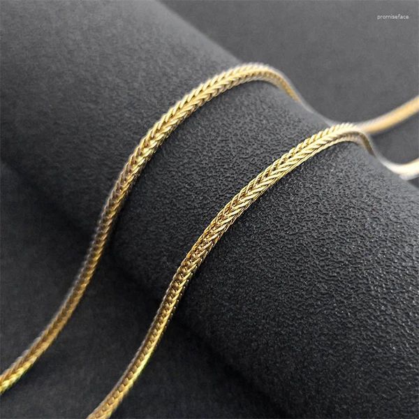 Catene in acciaio inossidabile coda a catena di chopina con coda hiphop collana per donne uomini in oro color y2k twist fodail collegamento girocollo collare gioiello