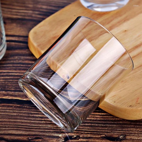 Weingläser 180 ml/230 ml Kaffeetassen Hochzeitswasserflasche Licht Getränke transparent Teemware Modelle Steine Tumblers