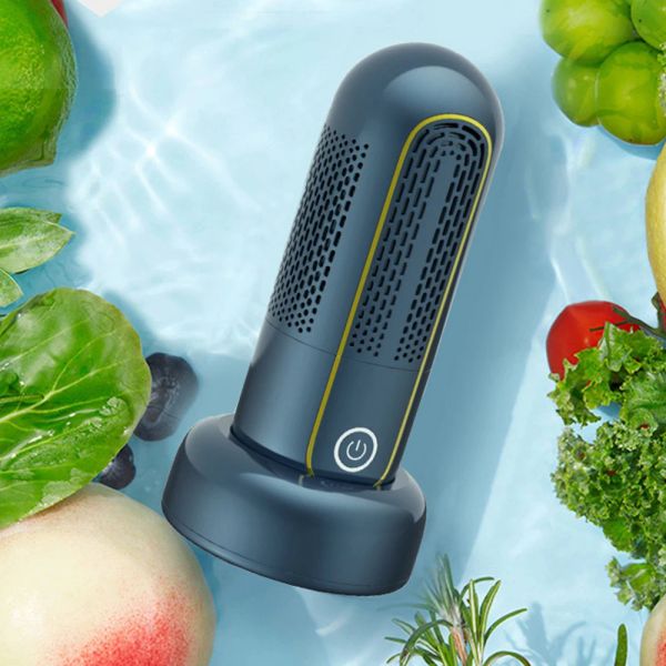 Rondelle capsule portatile macchina per la pulizia di frutta e verdura wireless per alimenti per alimenti purificatore di attrezzature per la pulizia vegetale