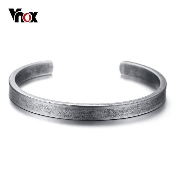 Vnox Vintage Viking Manschette Armbänder für Männer Frauen Einfache klassische Pulseras Hombre Edelstahl Männlicher Schmuck 2202222509