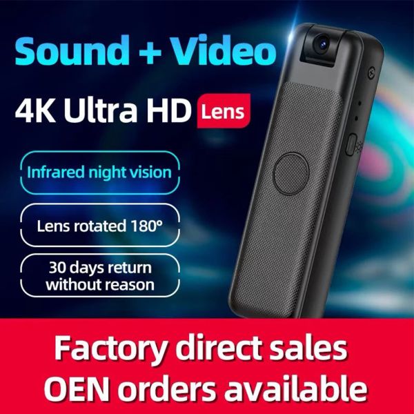 Kameras HD 1080p Mini -Kamera WiFi Infrarot Nachtsicht kleine Körperkamera tragbare drahtlose Smart -Kamera -Sicherheit Camcorder