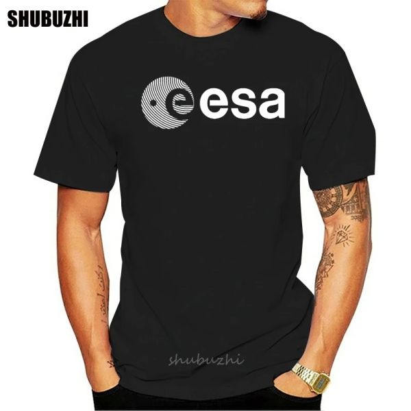 Shirts ESA Europa Europäische Weltraumagentur Symbo Nerd Geek Mens White T -Shirt kostenlos Versand Herren Neue Mode Mode T -Shirts