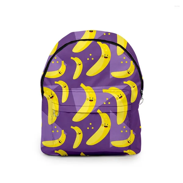 Backpack Harajuku Função de Fruta Fruta Backpacks Backpacks 3D Impressão Oxford Segueira Meninos/Meninas Viagens