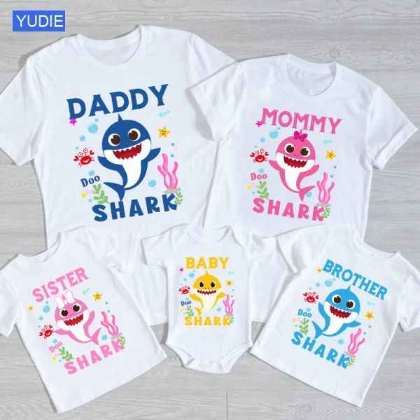 Camisas fotográficas para roupas familiares de roupas mamãe e eu roupa pamas verão família combinando roupas de praia