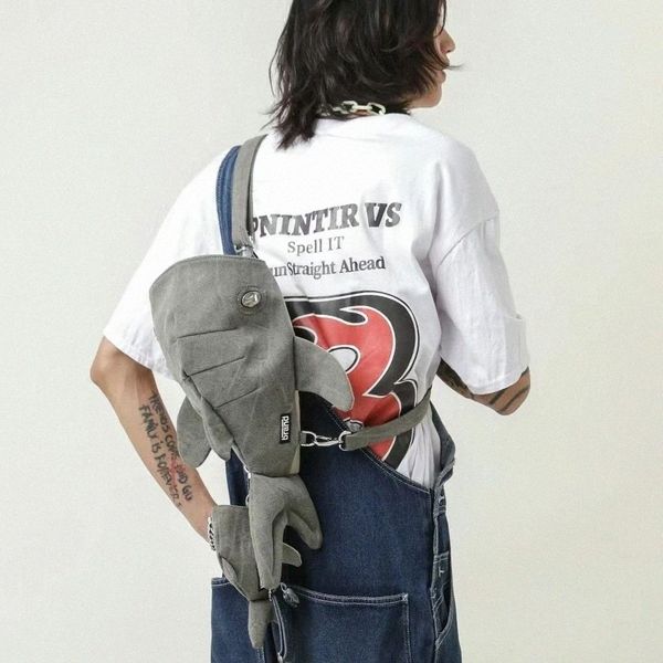 zoo shark unisex design camino traverse borse di tela divertenti borse trasversali per borse da donna e borse borse borse da trucco carto m5gy#