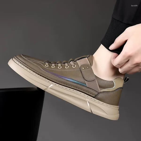 Scarpe casual marca da uomo primaverile oxfords piatti in pelle traspirante formale con top sneaker di lusso di lusso di lusso